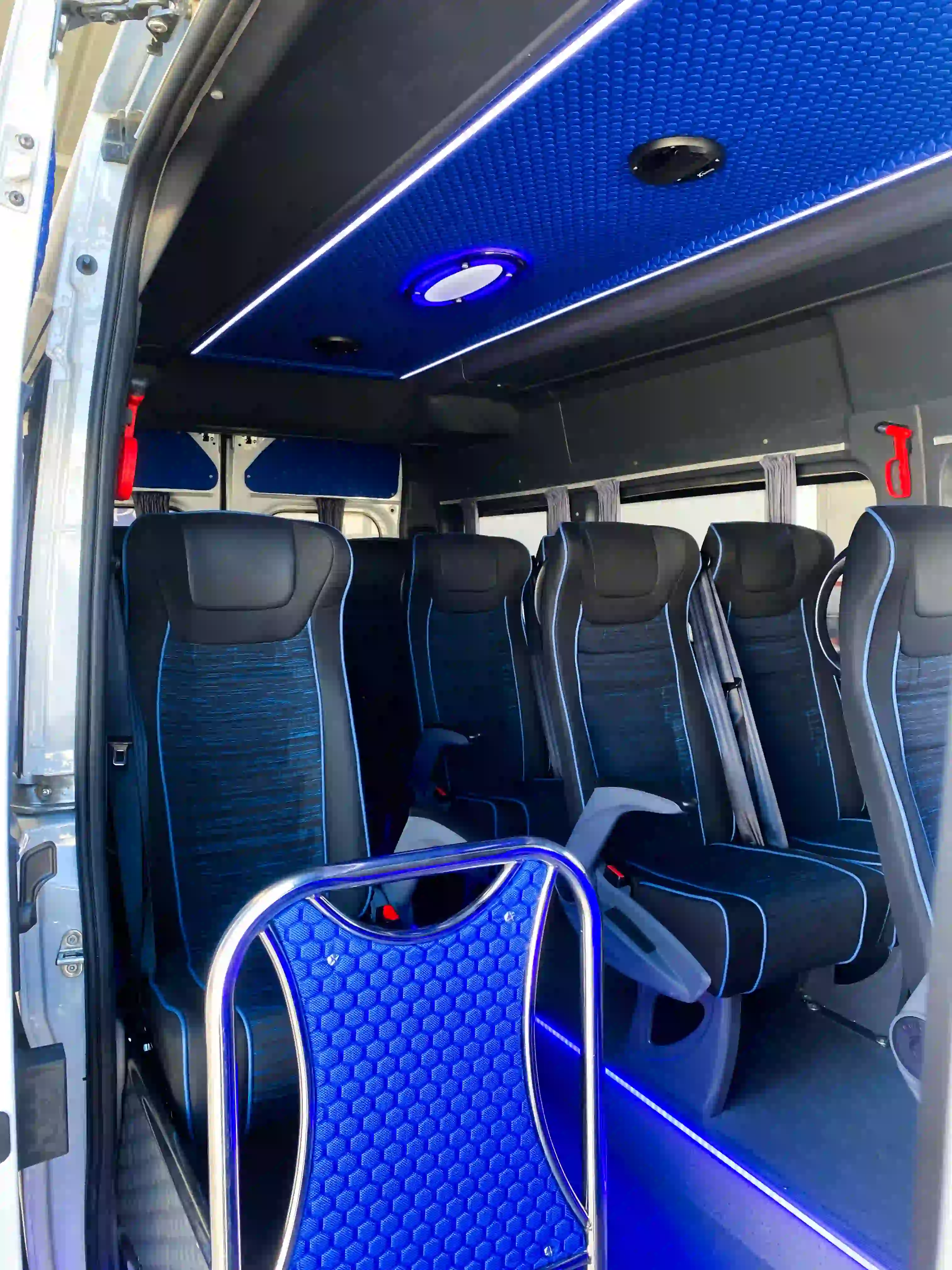 Interior view of the Personal Transport personnel transport vehicle.